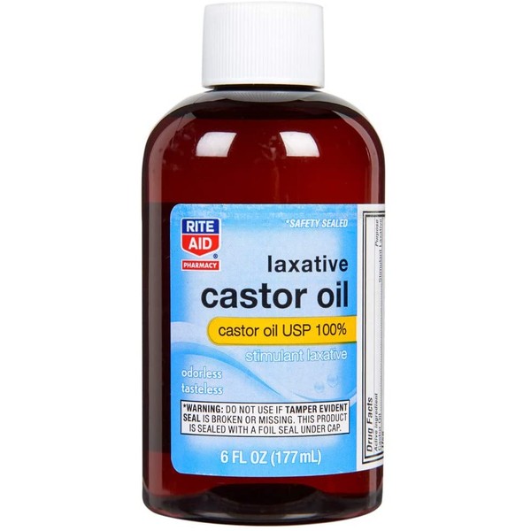 Rite Aid Laxative Castor Oil USP 100 6 fl oz Odorless & Tasteless