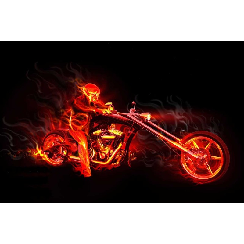 ImP Cool Skulls with Glow Eyes for Motorcycles, General Purpose