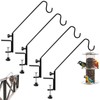 4 Pack Deck Bird Feeder Hanger for Railing 11 Inch