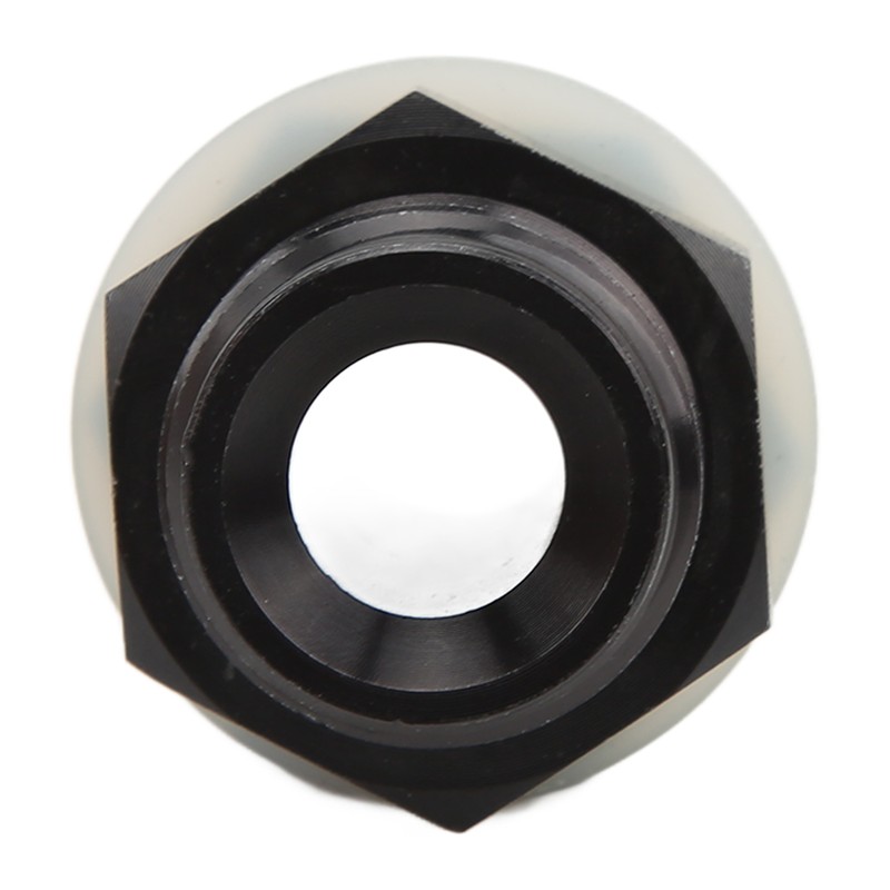 Fuel Cell Bulkhead Fitting with PTFE Washer Black Anodized 6061‑T6