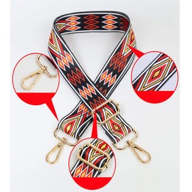 Adjustable Shoulder Strap 3.8 cm Wide Bag Strap Colourful Handbags Shoulder Strap Shoulder Strap Stripes 80-140 cm Shoulder Strap Compatible with Cars for Women Bags DIY Accessories