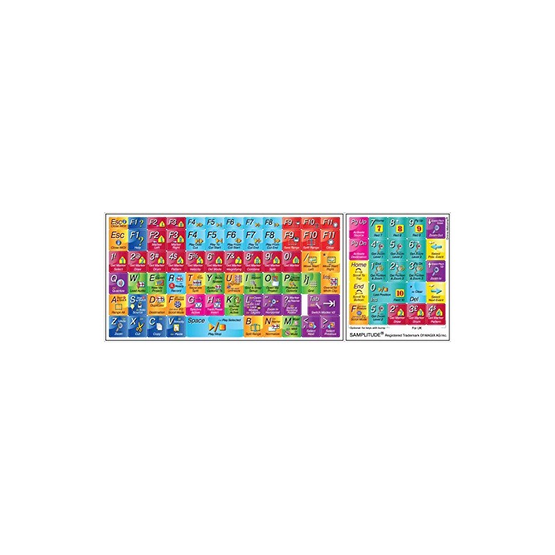 Samplitude Stickers for Keyboard