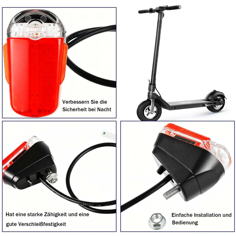 CDDCWZ Fanale posteriore per Ninebot Max G30d, per Segway Ninebot