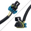 EPSIRMP 2pcs Black Oxygen O2 Sensor Header Extension Harness 24