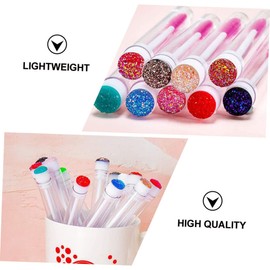TOVINANNA 40 Pcs Eyelash Extension Brush Eye Makeup Eye Mascara Spoolies Eyelash Wand Empty Mascara Tube and Wand Eye Brush Eyelash Brush Mascara Bottles Artificial Fiber Extend Diamond