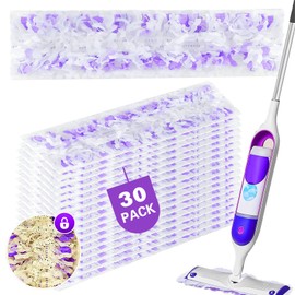 Power Mop Pads Refills for Swiffer PowerMop Multi-Surface Mopping Pad Disposable Replacement Mop Refill Pads Compatible with Swiffer PowerMop,Safe on All Finished Floors 30 Count.