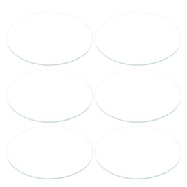 HARFINGTON 6pcs Watch Glass Crystal Lens, 45mm Dia. 1.1mm Edge Thickness Double Dome Round Clear Watch Glass Replacement Parts for Watchmaker Watch Glass Lens Replace