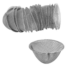 Lotsdonxia 40 Pcs Stainless Steel Tapered Mesh Filters – Reusable Gauzes Adjustable 19mm Pre-Cut Screens for Pipes, Funnels, and Smoke Filters
