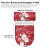 Hresuewn Snowman Toilet Lid Cover Tank Lid Cover Stretchable Stylish