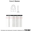 TERF® M6 X 14mm X 1.6mm Form C Flat Washer