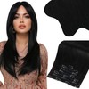 Moresoo Clip-In Real Hair Extensions, Salon Quality Soft Straight Hair,