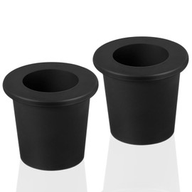 Umbrella Cone Wedge for Patio Table Hole Opening or Parasol Base Stand 1.8 to 2.4 Inch Umbrella Pole Diameter 1 1/2 Inch （Black） (Black 2 Packs)