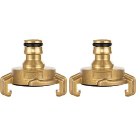 Poppstar Set of 2 Brass Quick Coupling System Geka on Plug-In Coupling for Garden Hose