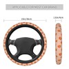 Delerain Peaches Steering Wheel Covers, Anti Slip Elasticity Car Accessories