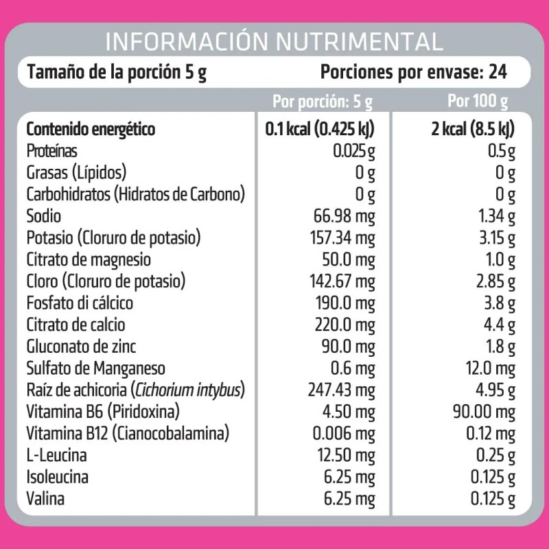 HEALTHADDICTION Polvo de Electrolitos con BCAAs Prebiticos y Vitaminas B