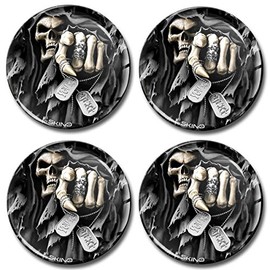 4 x 65mm 3D Stickers for Wheel Center Hub Caps Cover A 1365