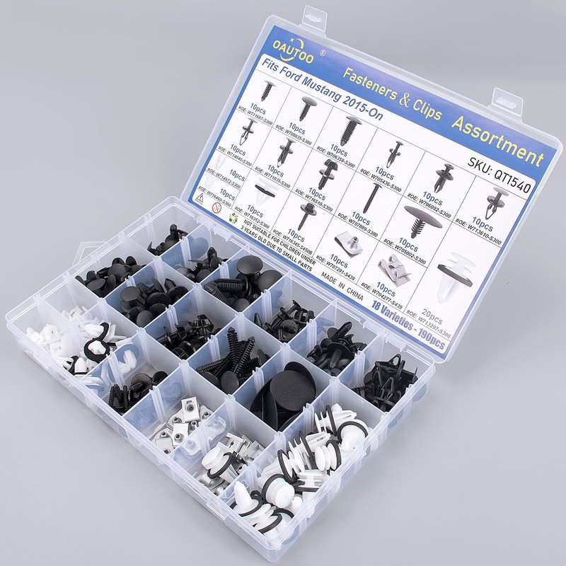 OAUTOO 190pcs fits Ford Mustang 2015-On Auto Body Interior and