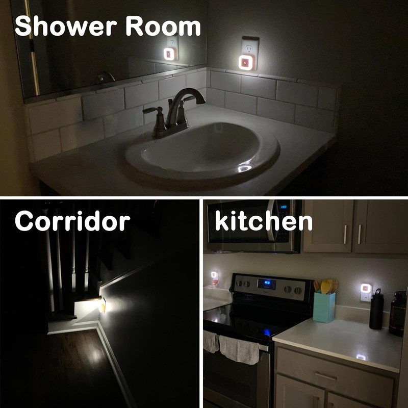 LED Night Light Plug-in Smart Dusk to Dawn Sensor Night