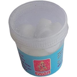 Camphor Tablets for Aroma Therapy, Meditation, Rituals, 10 Gram Jar, Clear