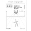Motion Detector Sensor, Flush-Mounted Installation, LED Suitable, 9 Metre Range,