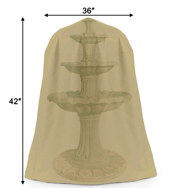 Ogrmar 36"x42" Garden Fountain Cover 600D Oxford Waterproof Dustproof Cover