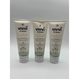 Bloom 3x Sealed Vivvi & Bloom Baby 2 In 1 Face & Body Whip Lotion 8.5 Oz
