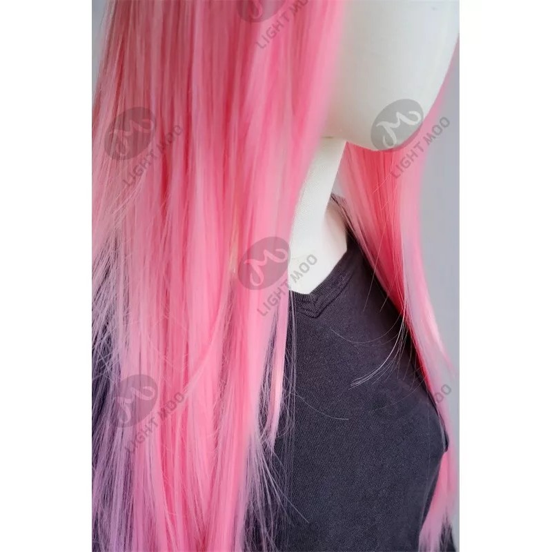 Light Moo Peluca Larga Recta Con Flequillo Para Las Mujeres