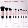 Healeved 10pcs Mini Makeup Brush Travel Makeup Brushes Comprehensive Kit
