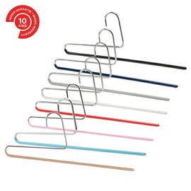 Mawa KH35U Hangers, Non-Slip, Made in Germany, Long Skirt, For Stoles, Single Silver, Set of 10, Silver