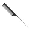 Pin Tail Comb, Rat Tail Combs, Black Carbon Fiber Parting