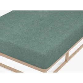 biberna 0841380 Melange Flannel Fitted Sheet