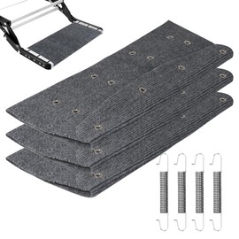 LALAGO Pack of 3 Motorhome Step Doormat, Motorhome Doormat for Step Non-Slip, Motorhome Gadgets and Motorhome Accessories, Caravan Door Mat, Motorhome Decoration, Camping Rug (Grey)