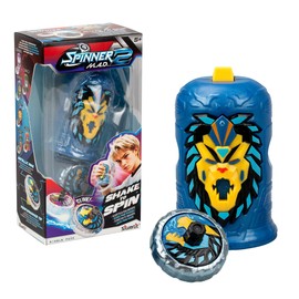 Bizak Spinner Mad 2 Shake, Trottola singola con meccanismo avanzato, GostFire Lion, giocattolo da battaglia per bambini e ragazze, 5 anni, 6 diversi stili da collezionare, (62006323-2)