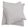 David Fussenegger Sylt Cushion Cover Plain with Embroidery Stitch, felt,