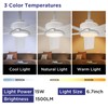 ocioc Ceiling Fans with Lights, 52 inch White Ceiling Fan