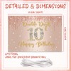 10th Birthday Decorations Girls - Rose Gold Double Digits Banner