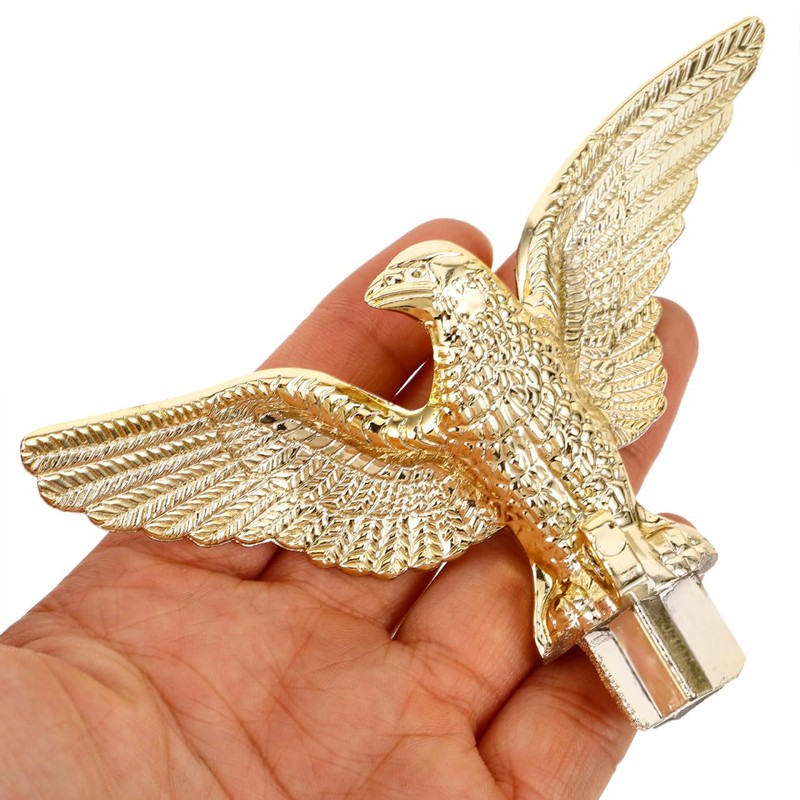 Toddmomy Eagle Flag Pole Finial Eagle Topper Flagpole Golden Head