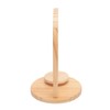 Yarn Holder Easy Installation Stable Structure Rotatable Wooden Yarn Ball