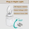 TWDRTDD Plug in Night Light, Adjustable E12 Base Socket with