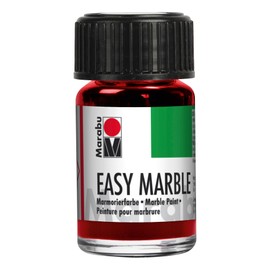 Marabu Easy Marble Jar with Dropper Cap Paint, Ruby Red, 4.8 x 3 x 3.2 cm