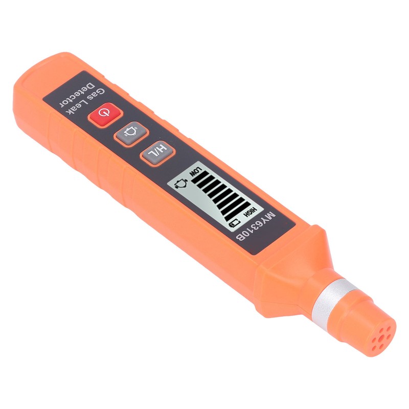 Gas Leak Detector Audible Visual Vibrate Alarm Sensitive LCD Display