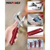 MAXPOWER Adjustable Spanner 150mm/6-Inch, Slim Jaw Adjustable Wrench with MAX.