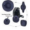 lifwimner Sun Hat Foldable Waterproof Bucket Rain Hat with Chin