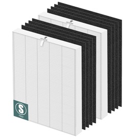 Pulluty C545 HEPA Replacement Filter S for Winix C545 Air Purifier,2 x H13 True HEPA Filters + 8 x Activated Carbon Pre-Filters,Part 1712-0096-00 and 2522-0058-00