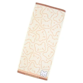 Sanrio Face Towel (Always with You! 931055 Hannamaru Ghost Approx. Width 13.4 x Depth 0.2 x Height 29.9 inches (34 x 0.5 x 76 cm), Cotton