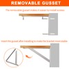 YUMORE 14" Stainless Steel Shelf Bracket, Max Load: 550lb Heavy