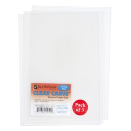 Jack Richeson Clear Carve 3 Pack Etching Plate 5" x 7"