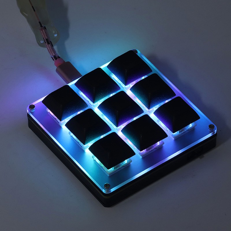 Mechanical Gaming Keyboard 2.4G USB Type C Bluetooth 9 Keys