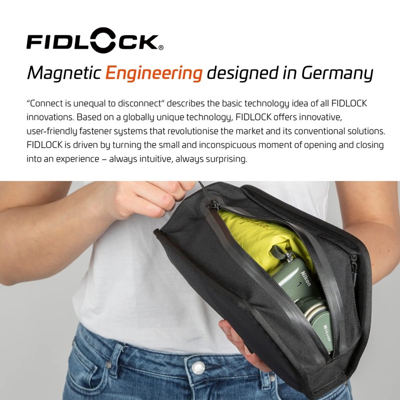 Fidlock Twist Essential Bag M Grey - Practical Compact Bicycle