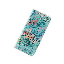 ANFUMAN Rfid Slim Wallet for Womens Thin Card Holder Travel Wallet Bifold Clutch Long Ladies Billfold Floret